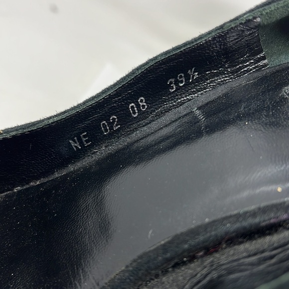 Dior Sz 39.5 Suede Embroidered Folles Peep Toe Pumps Heels - Picture 9 of 14